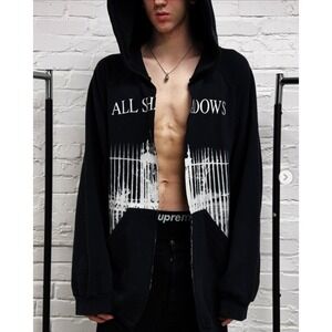 Raf Simons Archive Redux AW05 "All Shadows" Hoodie Grail Gothic Runway Piece